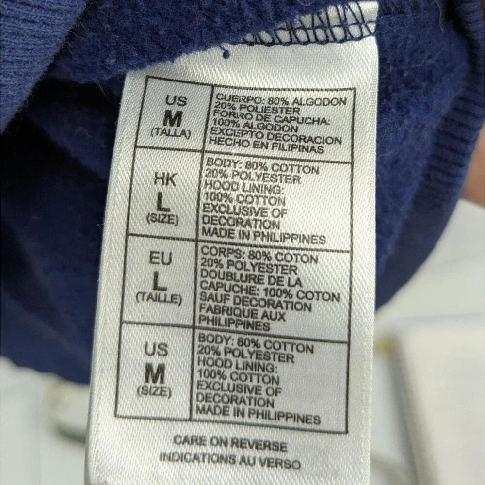 Disney Parks Patriotic Mickey Full Zip Hoodie Stars & Stripes Jacket Size Medium - Picture 9 of 9